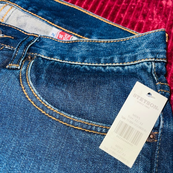 John B Stetson Jeans Men's Size 32/32 NEW Straight Leg - Picture 11 of 12